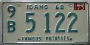 9B 5122 Pair - Idaho - 1973