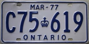 C75 619 - Ontario - 1972