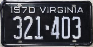 321 403 - Virginia - 1970
