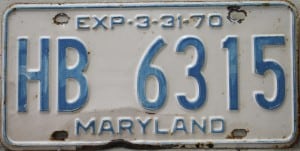 HB 6315 Pair - Maryland - 1970