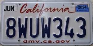 8WUW343 Pair - California - 2024