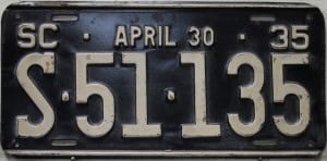 S 51 135 - South Carolina - 1935