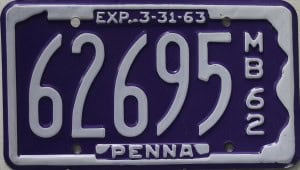 62695 Pair - Pennsylvania - 1962