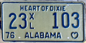 23XL 103 - Alabama - 1976
