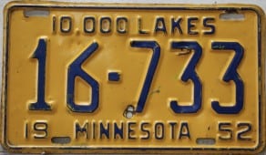 16 733 - Minnesota - 1952