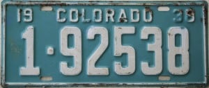1 92538 - Colorado - 1938