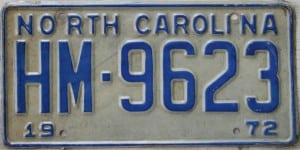 HM 9623 - North Carolina - 1972