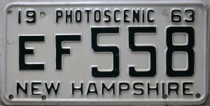 EF 558 - New  Hampshire - 1963
