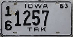 16 1257 Pair - Iowa - 1963