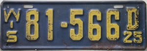 81 566D - Wisconsin - 1925