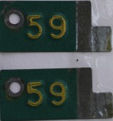 1959 Tabs Pair - Wisconsin