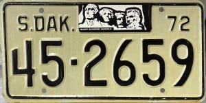 45 2659 - South Dakota - 1972