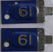 1961 Tab Pair - Wisconsin