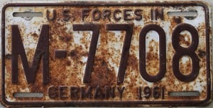 M 7708 - US Forces Germany - 1961