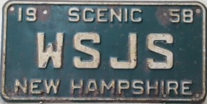 WSJS - New Hampshire - 1958