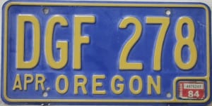 DGF 278 - Oregon - 1984
