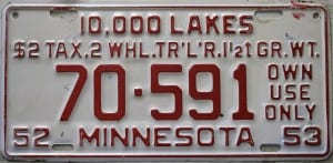 70 591 - Minnesota - 1953