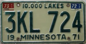 3KL 724 Pair - Minnesota - 1973