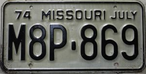 M8P 869 Pair - Missouri - 1974