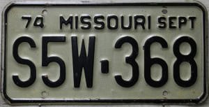S5W 368 Pair - Missouri - 1974