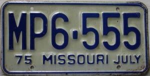 MP6 555 Pair - Missouri - 1975