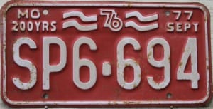 SP6 694 Pair - Missouri - 1977