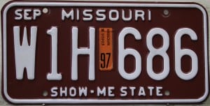 W1H 686 Pair - Missouri - 1997