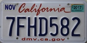 7FHD582 Pair - California - 2017