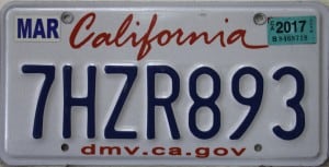 7HZR893 Pair - California - 2017