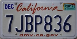 7JBP836 Pair - California - 2017
