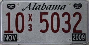 10 X3 5032 - Alabama - 2009