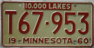 T67 953 Pair - Minnesota - 1960