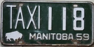 TAXI 118 - Manitoba - 1959