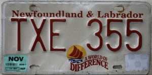 TXE 355 TAXI - Newfoundland & Labrador - 2001