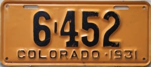 6 452 - Colorado - 1931