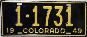 1 1731 Pair - Colorado - 1949