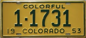 1 1731 Pair - Colorado - 1953