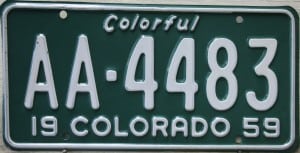 AA 4483 Pair - Colorado - 1959