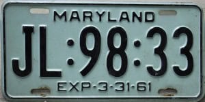 JL 98 33 - Maryland - 1961