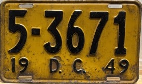 5 3671 - District of Columbia - 1949