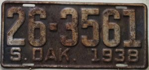 26 3561 Pair - South Dakota - 1938