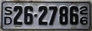 26 2786 Pair - South Dakota - 1926