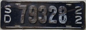 79328 Pair - South Dakota - 1922