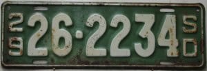 26 2234 Pair - South Dakota - 1929