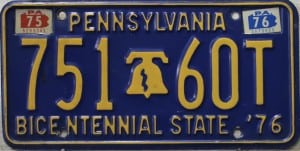 751 60T - Pennsylvania - 1976